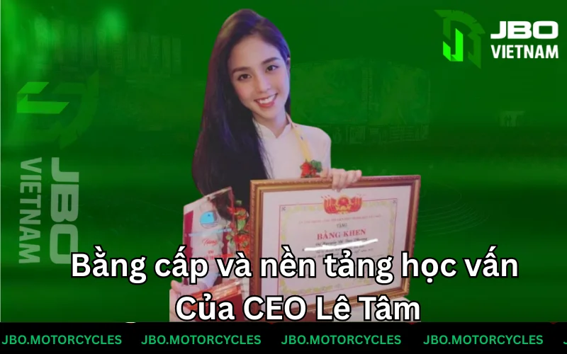 Bằng cấp và nền tảng học vấn tuyệt vời của CEO JBO Bằng cấp và nền tảng học vấn tuyệt vời của CEO JBO